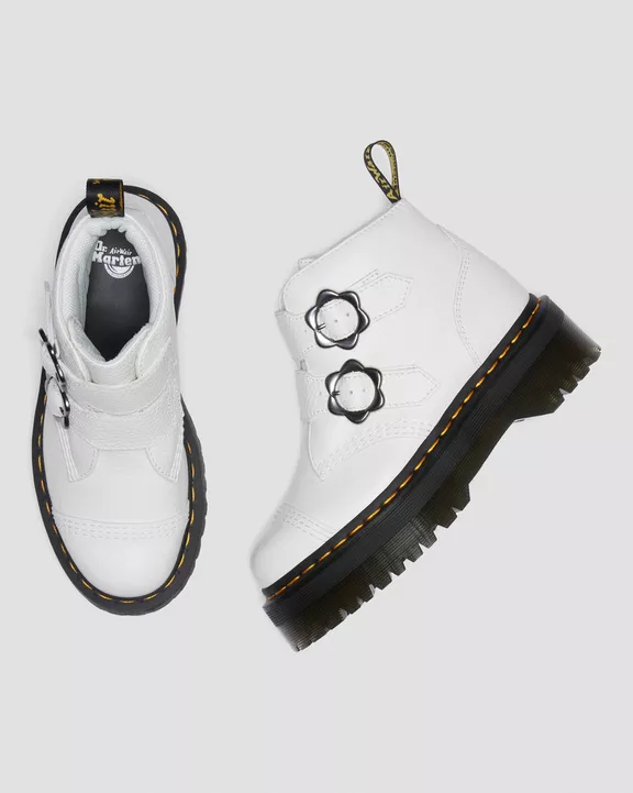 DEVON FLOWER BOOT WHITE - Image 8