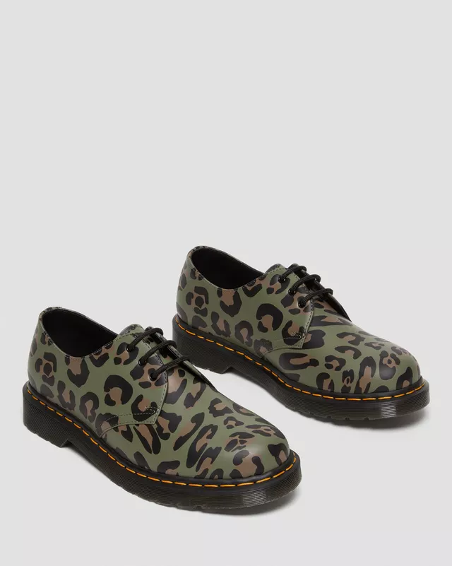 1461 OXFORD SHOE KHAKI GREEN - Image 3