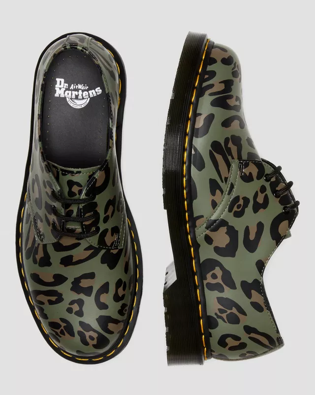1461 OXFORD SHOE KHAKI GREEN - Image 8