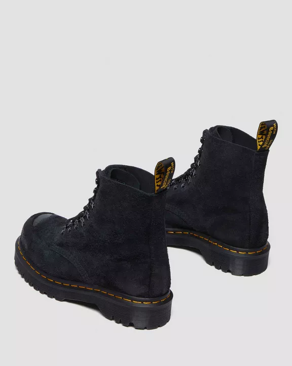 1460 HAIRY LACE UP BOOTS BLACK - Image 4