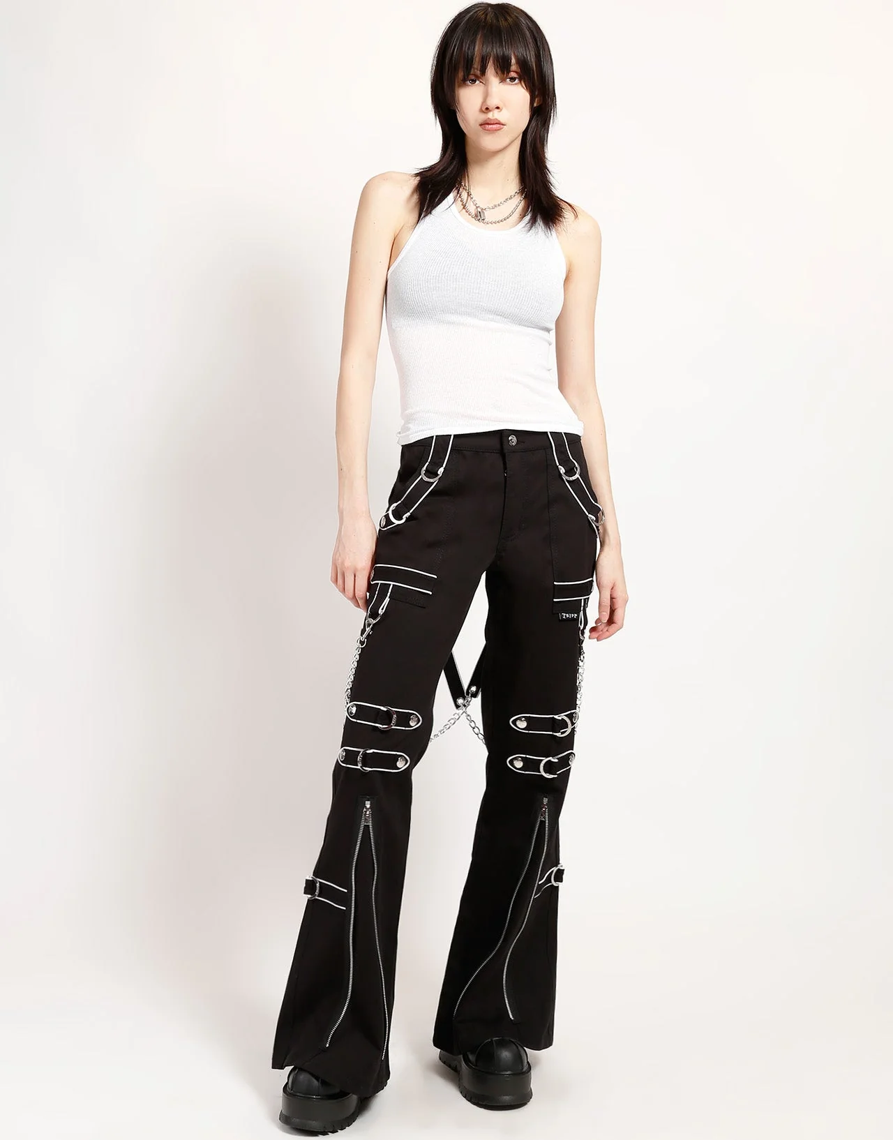 BAND DARK STREET PANT WHITE - Image 2