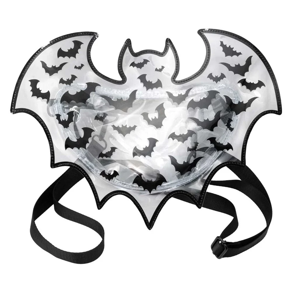 BAT SHAPED CLEAR VINYL BACKPACK