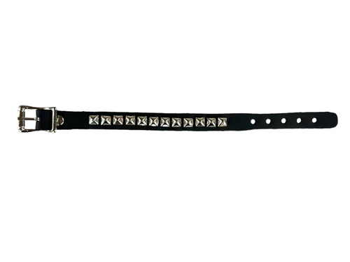 1 ROW MINI PYRAMID BUCKLE BRACELET - Image 2