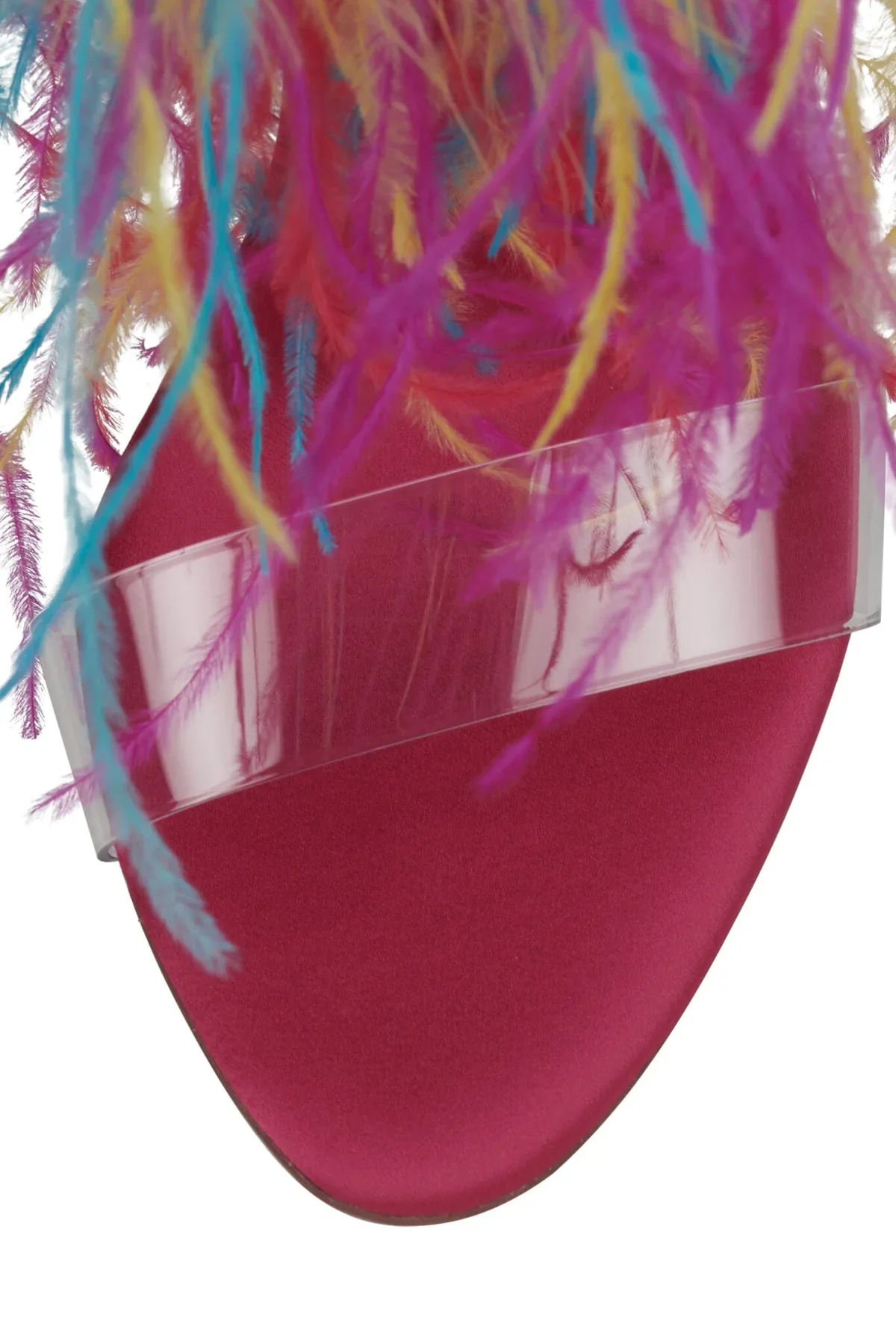 BIENVENUE FUCHSIA SATIN COMBO HEEL - Image 4