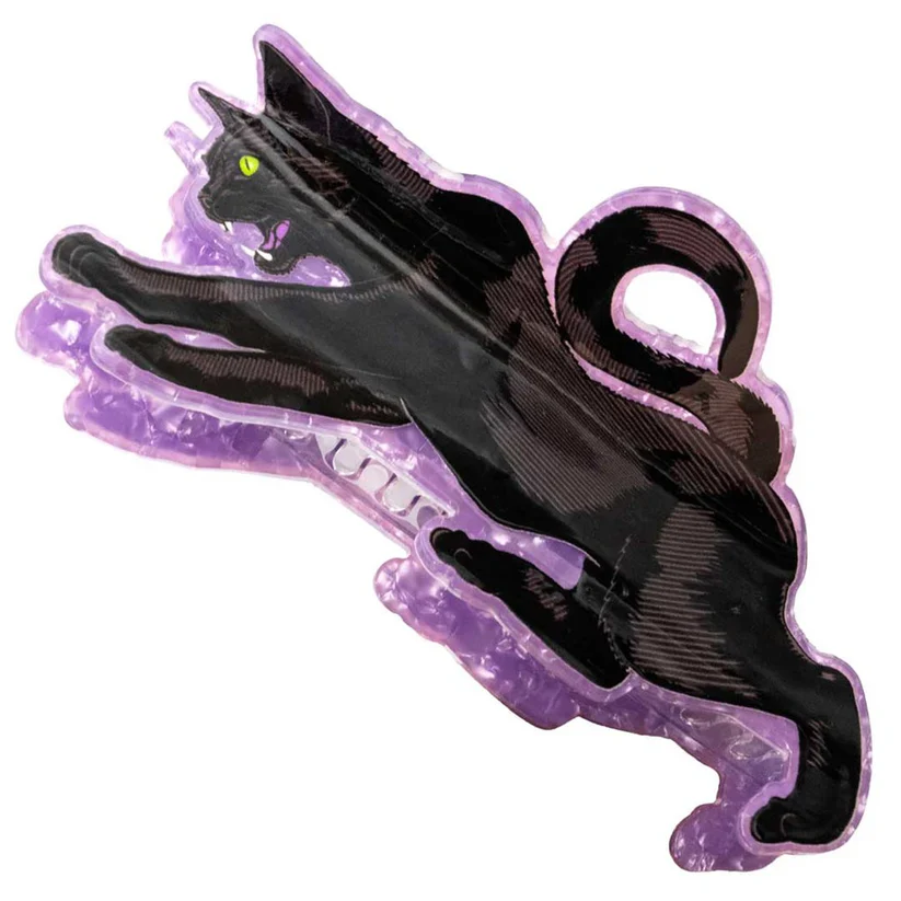 BLACK CAT HAIR CLIP
