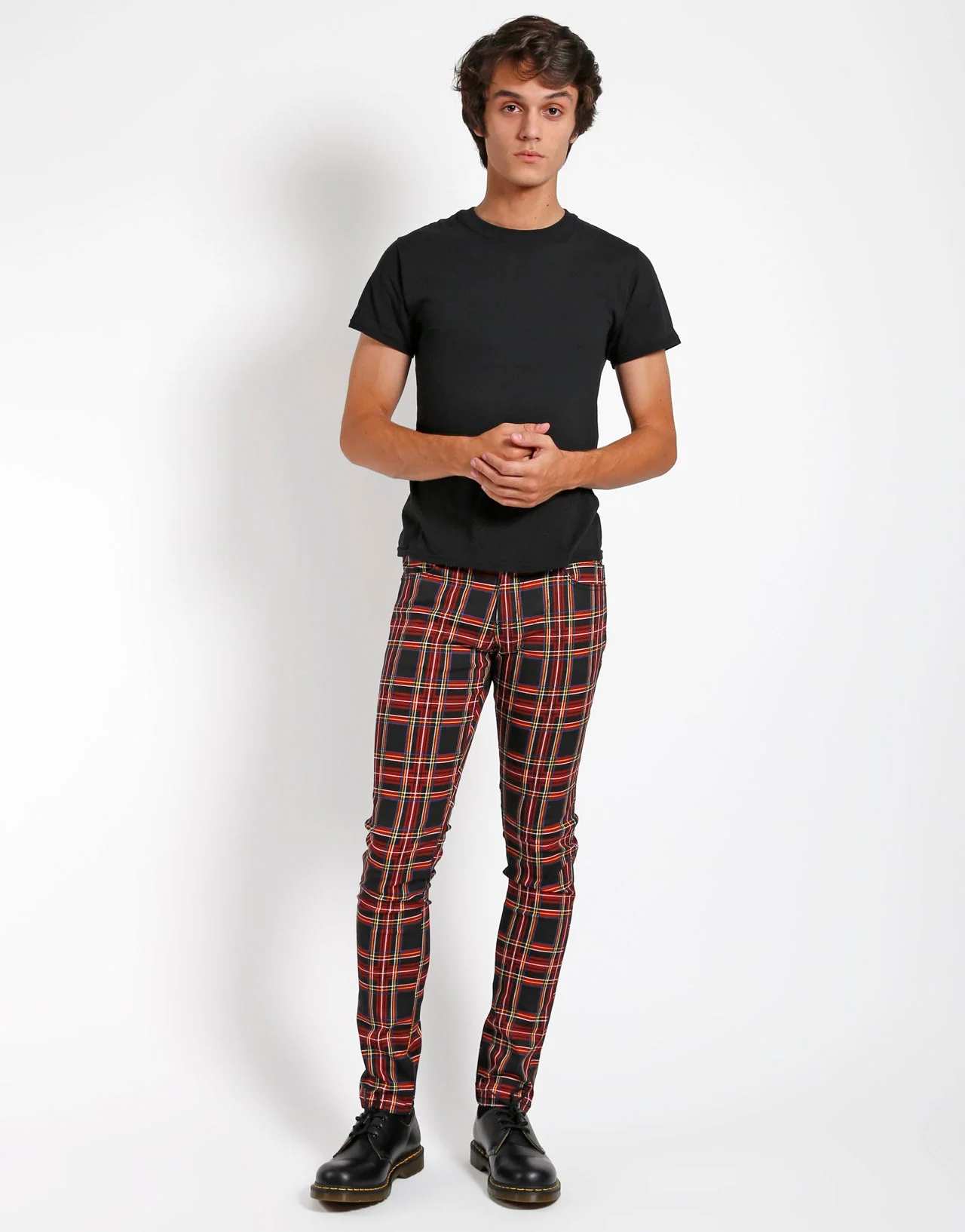 ROCKER JEAN BLACK PLAID - Image 2
