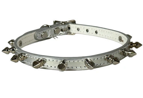 SPIKE CHOKER SILVER