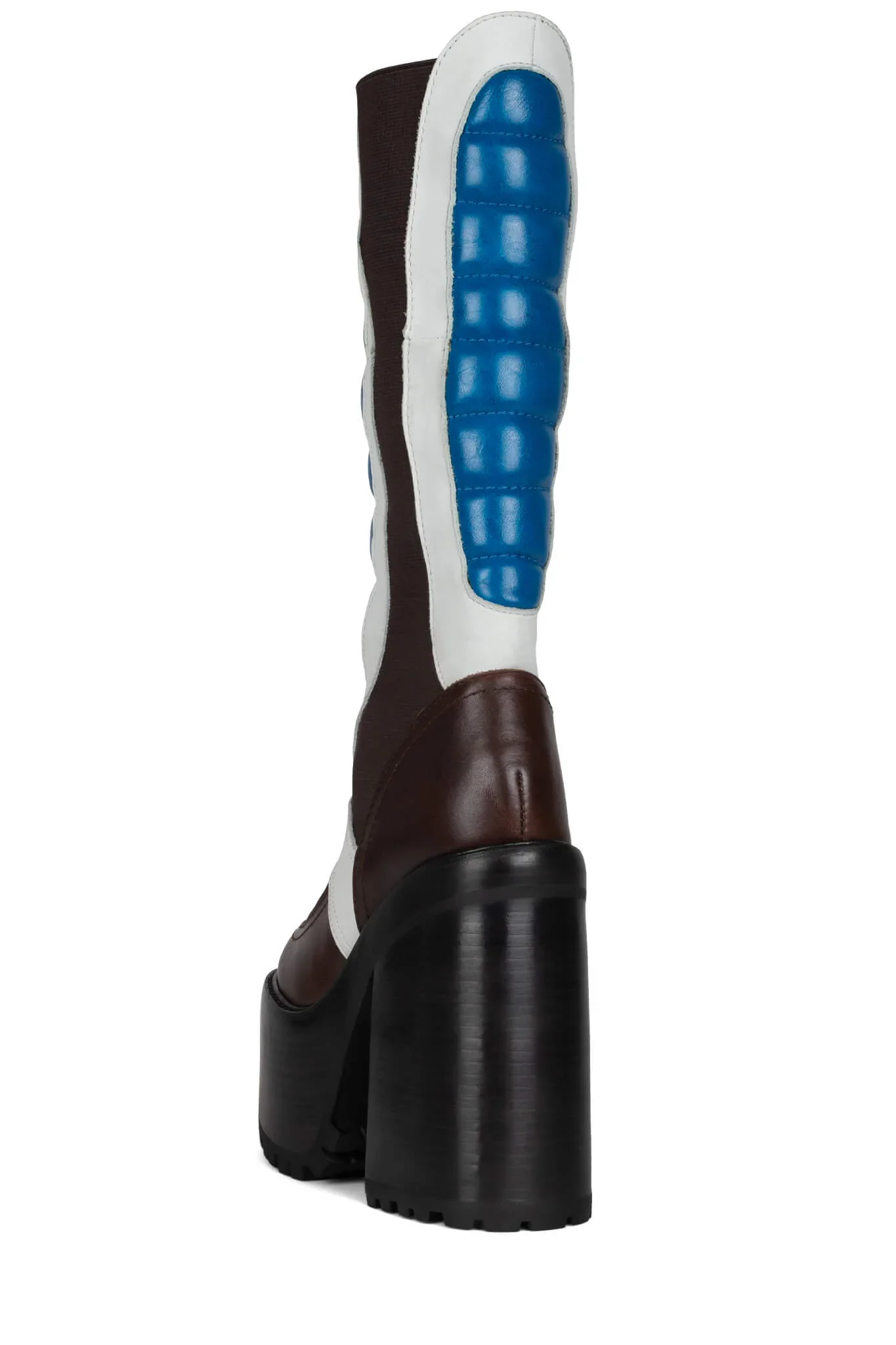 DIRT-BIKE BOOTS BLACK/BLUE/WHITE - Image 3