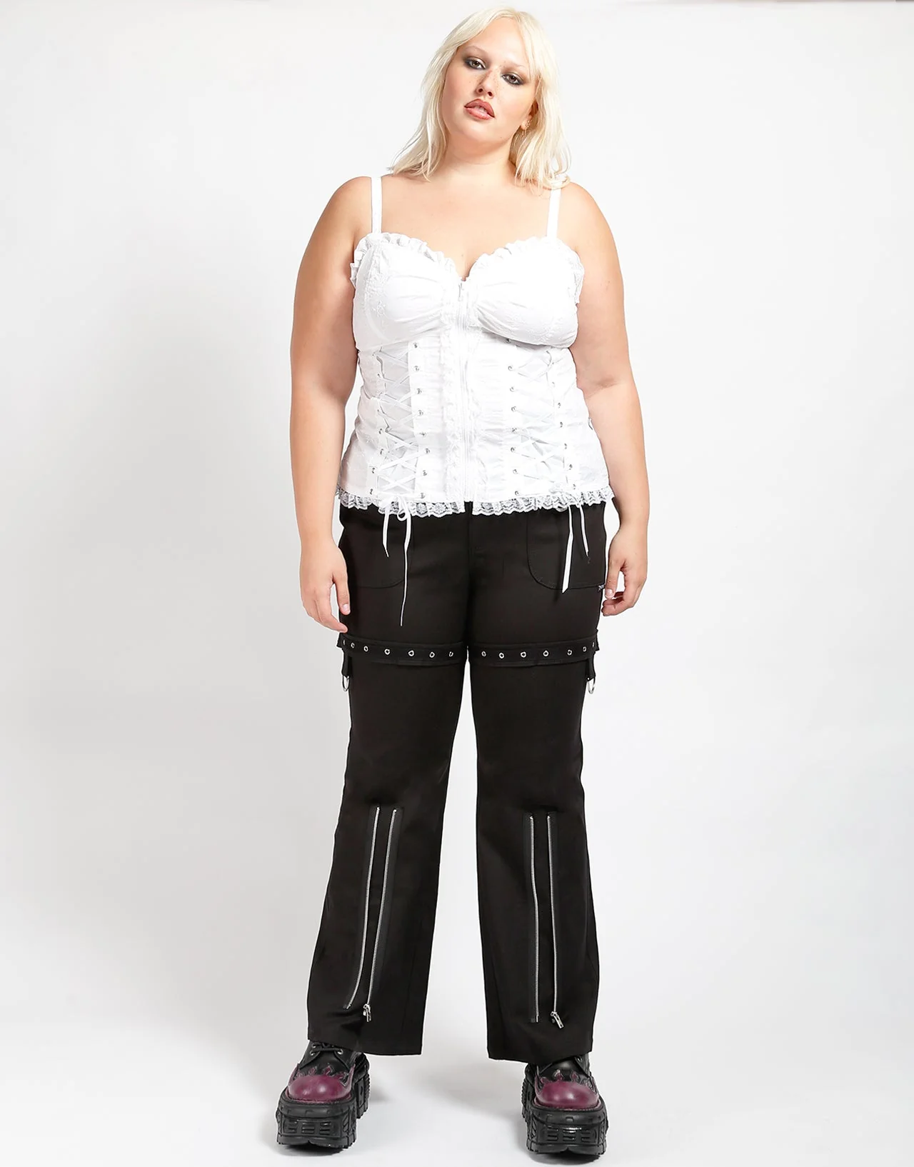 CURVE SUPER EYELET PANT BLACK - Image 2