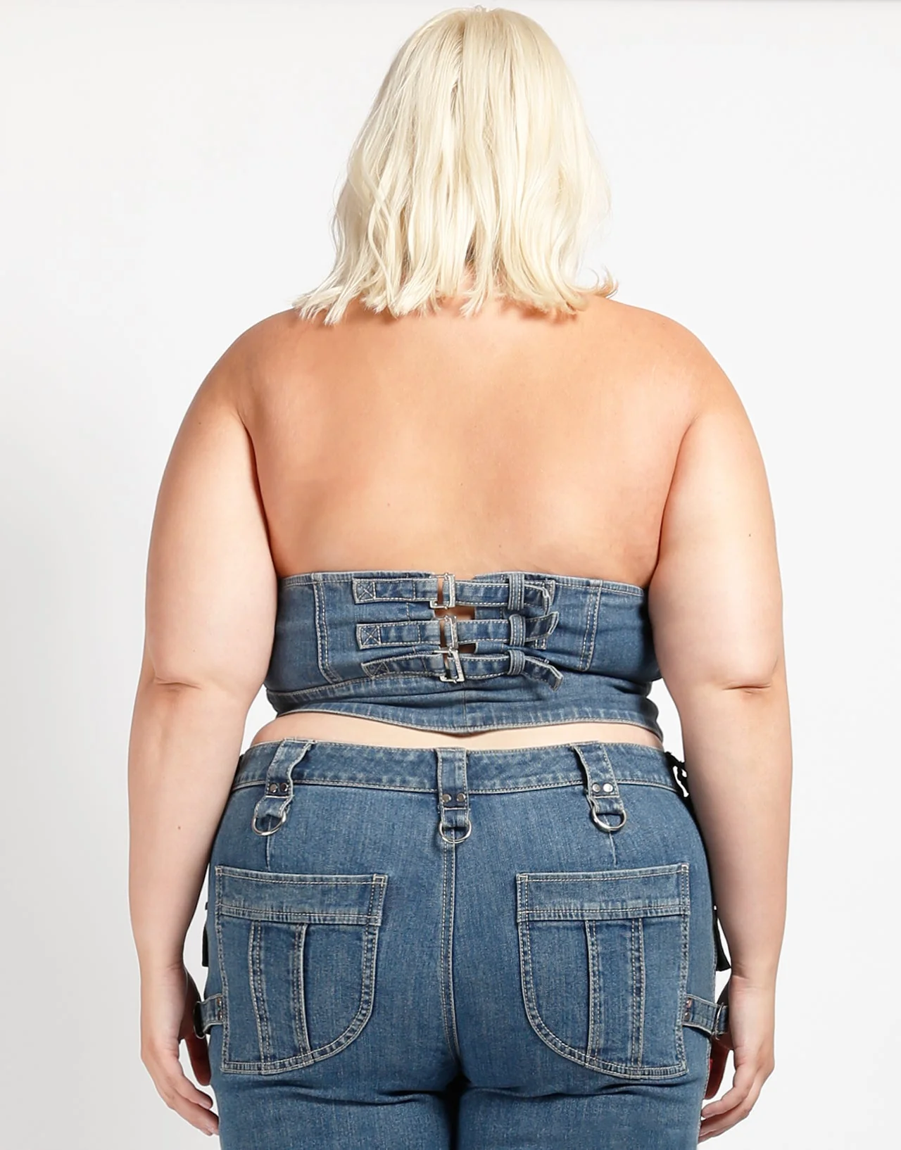 CURVE POWER HALTER DENIM - Image 4