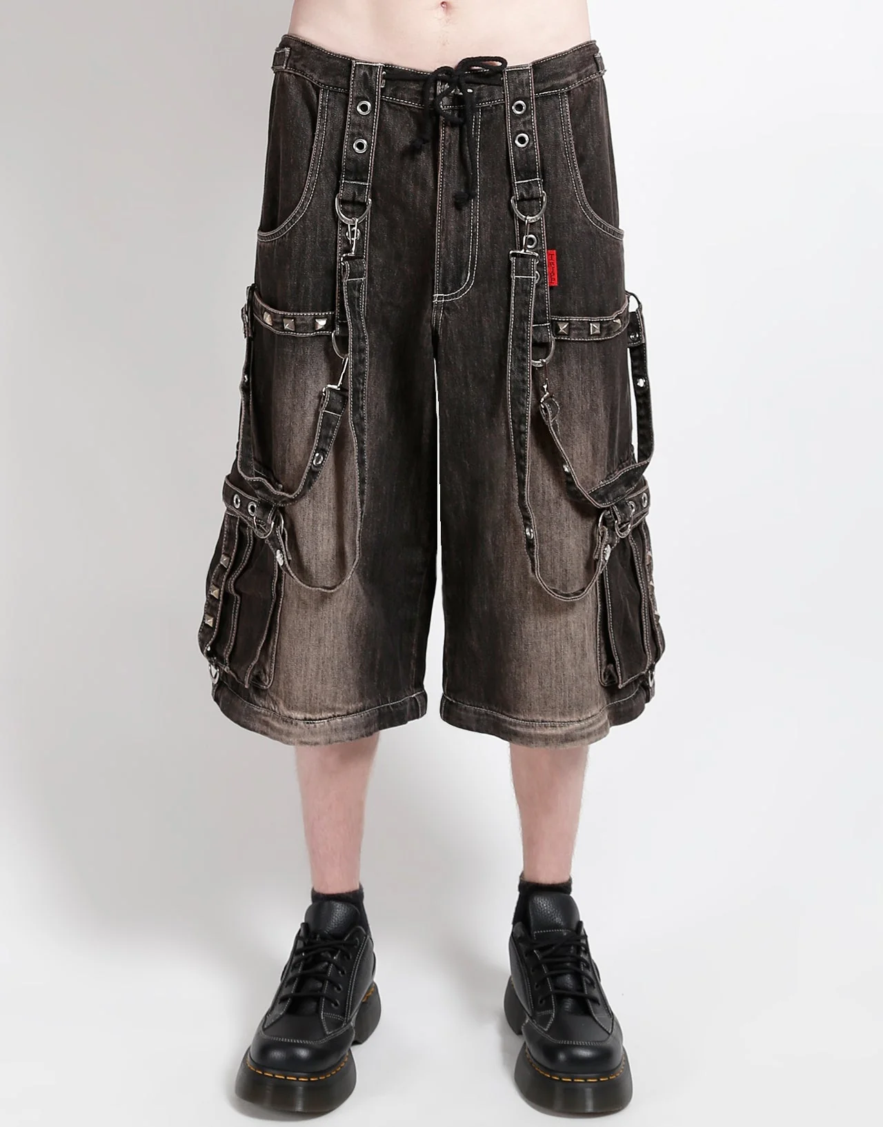 DENIM STRAP PANT BLACK DIRTY WASH - Image 5