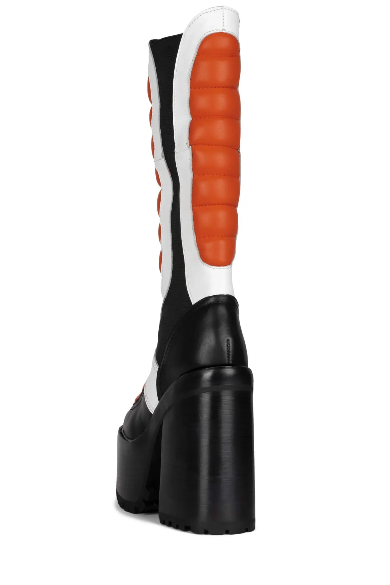 Dirt Bike Boots - Black/Orange/White - Image 4