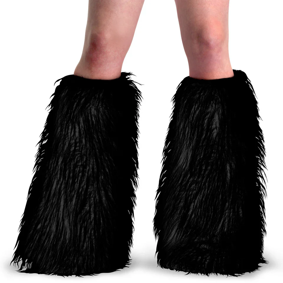 FAUX FUR LEG WARMER