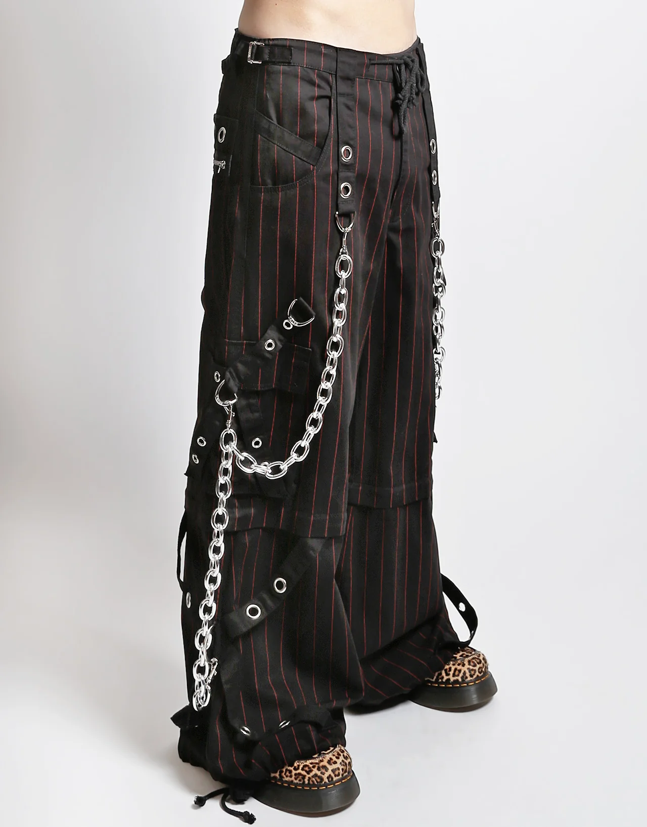 GODFATHER CHAIN PANT RED STRIPE - Image 3