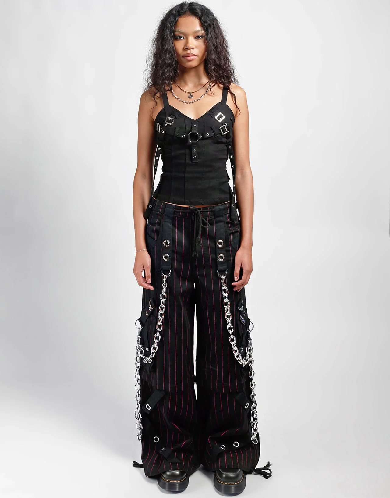 GODFATHER CHAIN PANT RED STRIPE - Image 8