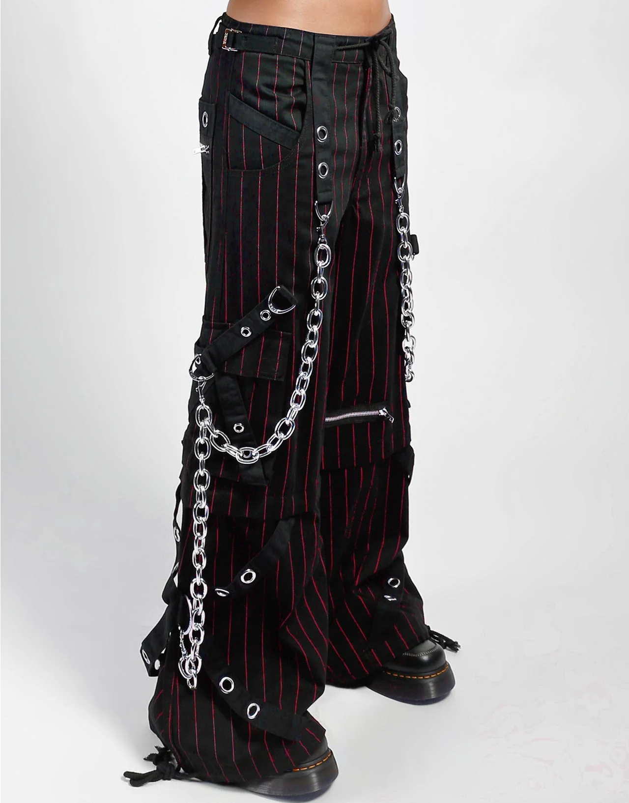 GODFATHER CHAIN PANT RED STRIPE - Image 9