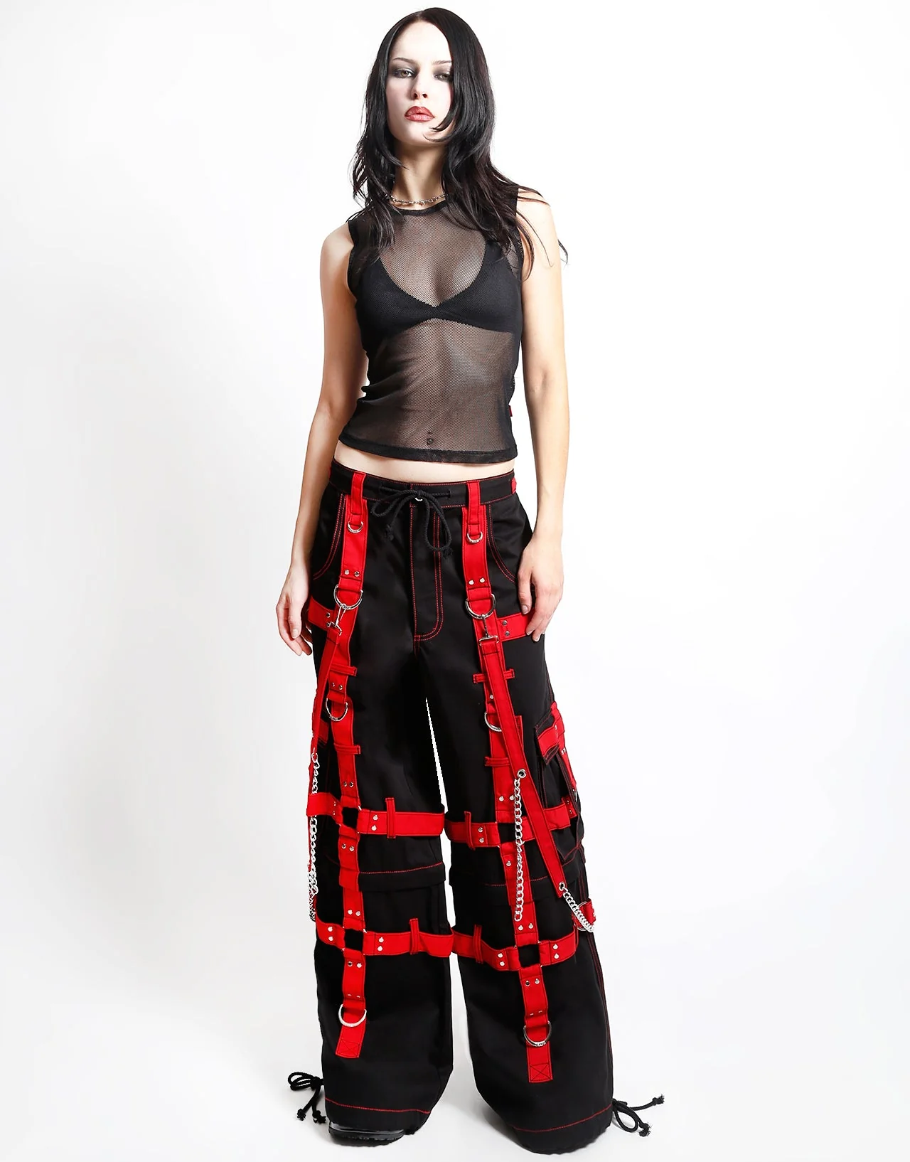 HARNESS DARK STREET PANT BLK/RED - Image 8
