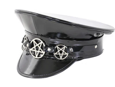 SILVER PENTA CAPTAIN HAT