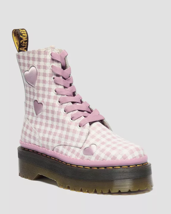 JADON HEART WHITE/DUSTY ROSE