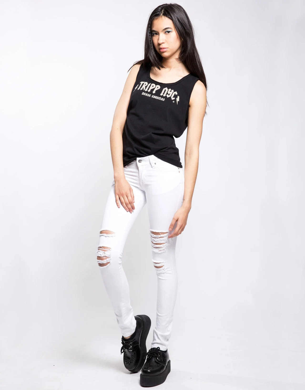 KNEE SLIT JEAN - Image 2