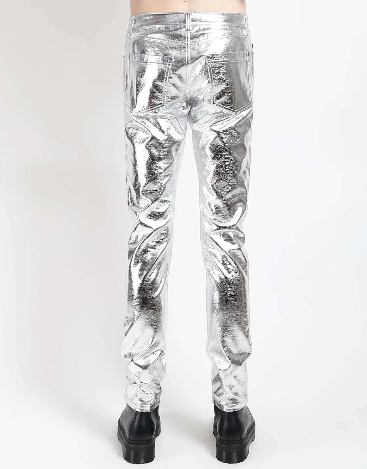 METALLIC FAUX LEATHER PANT - Image 5
