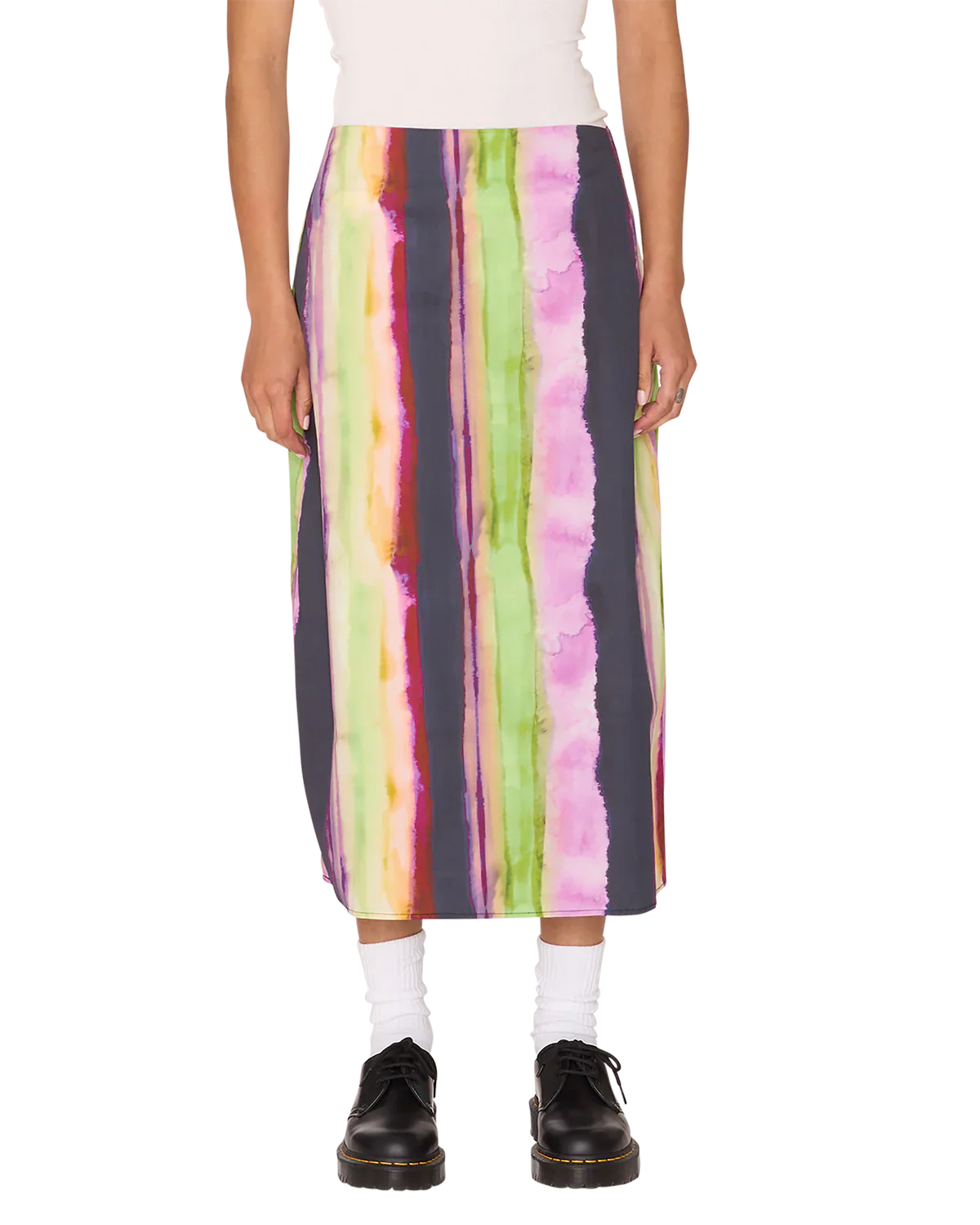 MIDORI SLIP SKIRT STRIPE MULTI - Image 2