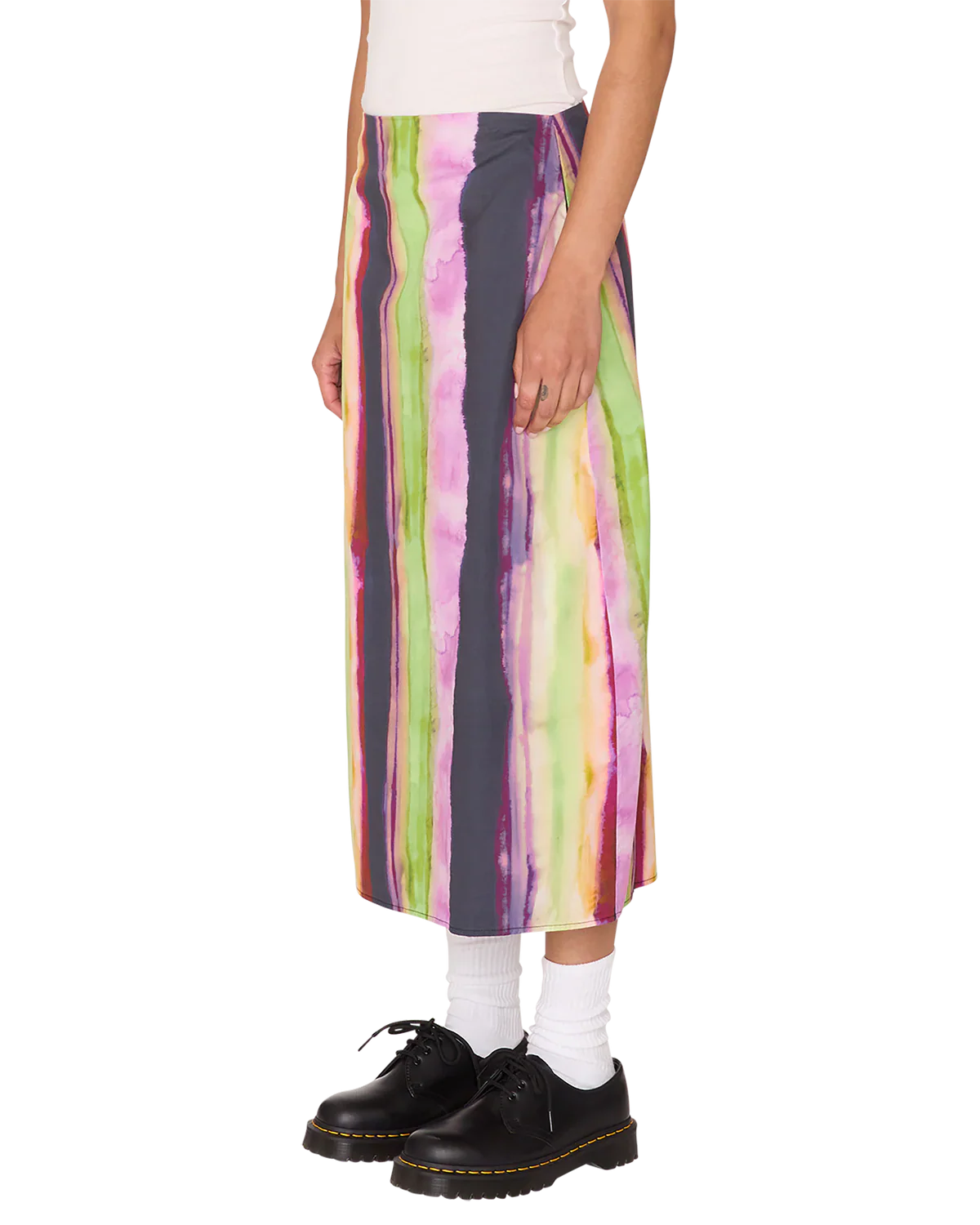 MIDORI SLIP SKIRT STRIPE MULTI - Image 3