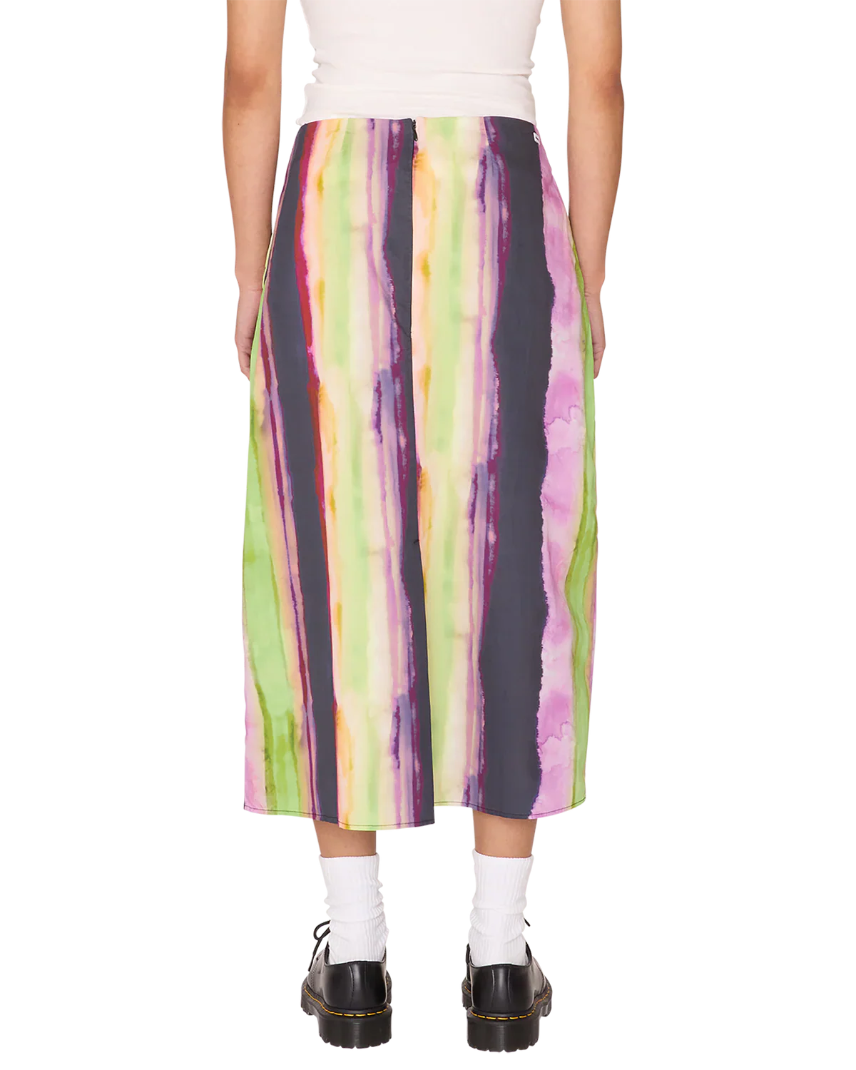 MIDORI SLIP SKIRT STRIPE MULTI - Image 4