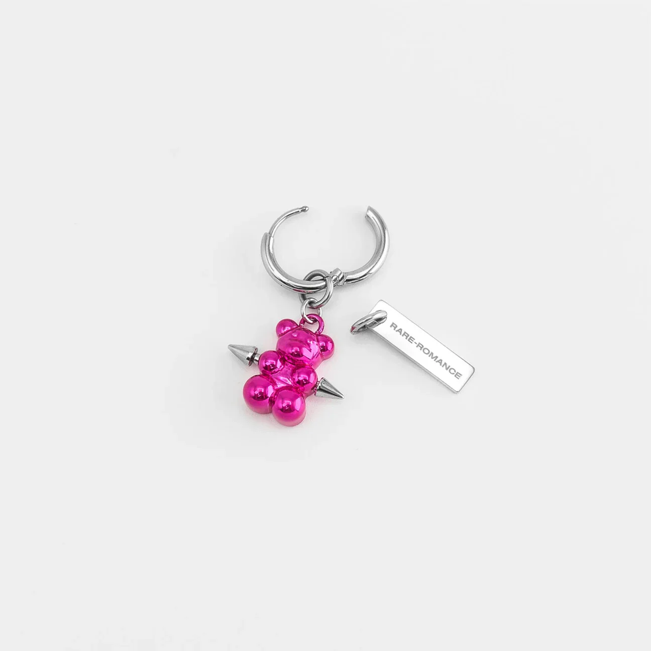 PIERCED GUMMY BEAR EARRING PINK