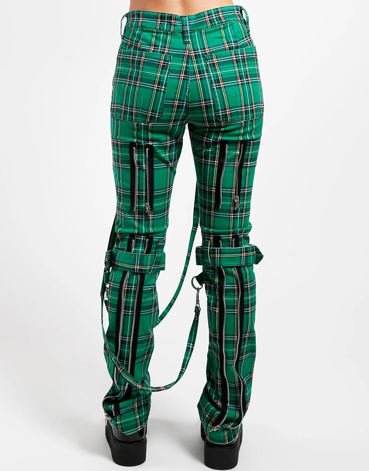 BONDAGE PANT GREEN PLAID - Image 4