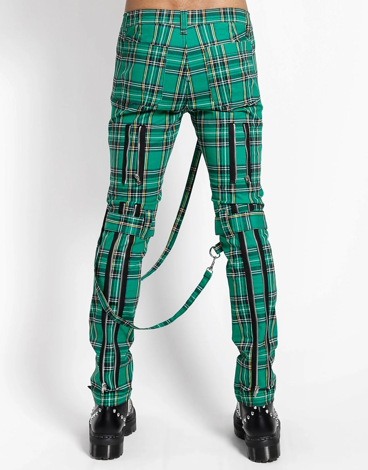 BONDAGE PANT GREEN PLAID - Image 8