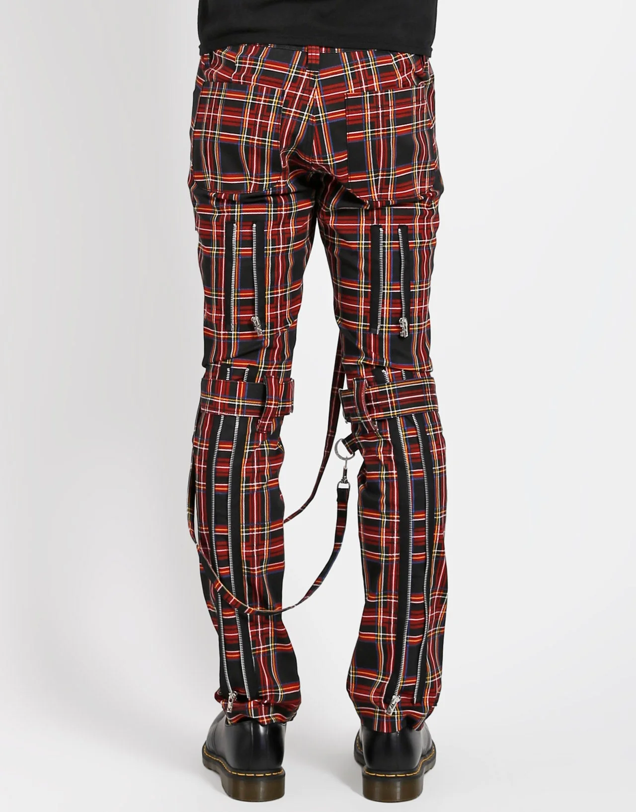 BONDAGE PANT BLACK PLAID - Image 4
