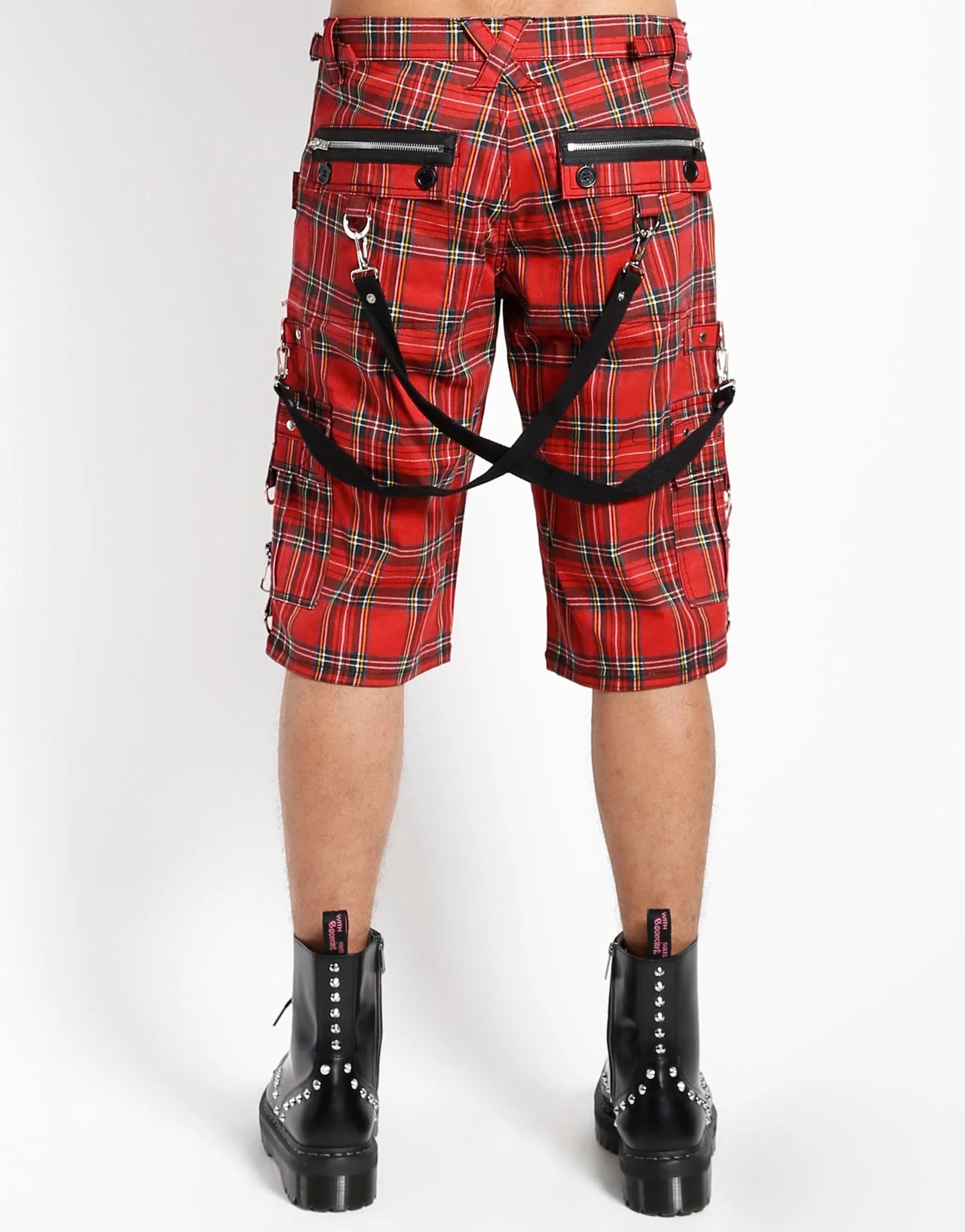 PLAID PUNK SHORT RED PLAID - Image 4
