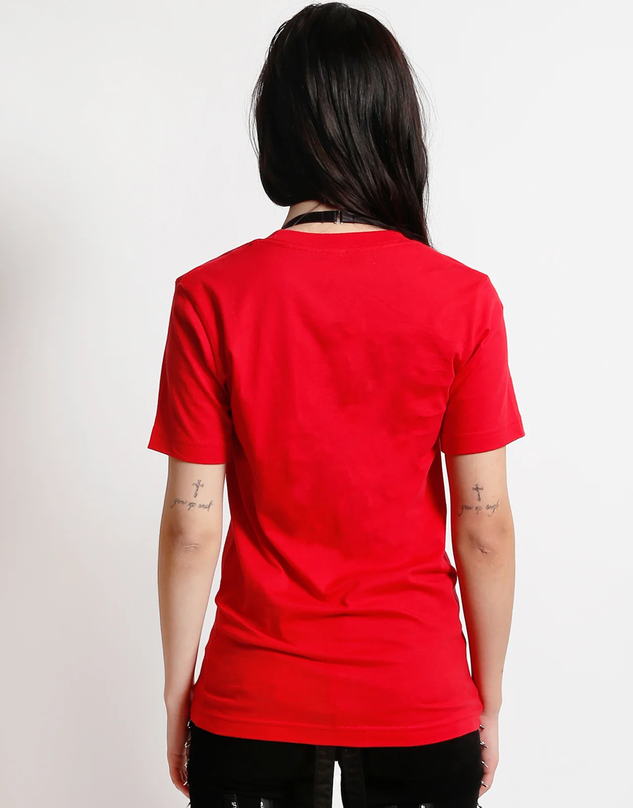 Red & Black Trash & Vaudeville Logo T-Shirt - Image 7