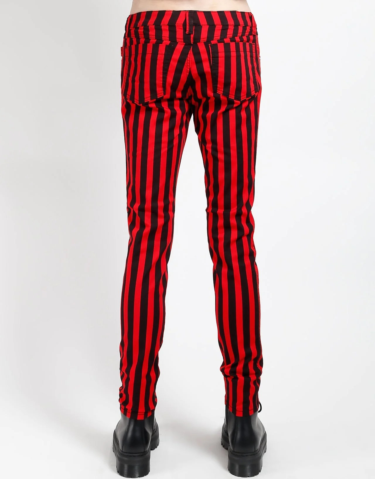 ROCKER JEAN MEDIUM BLK RED STRIPE - Image 3