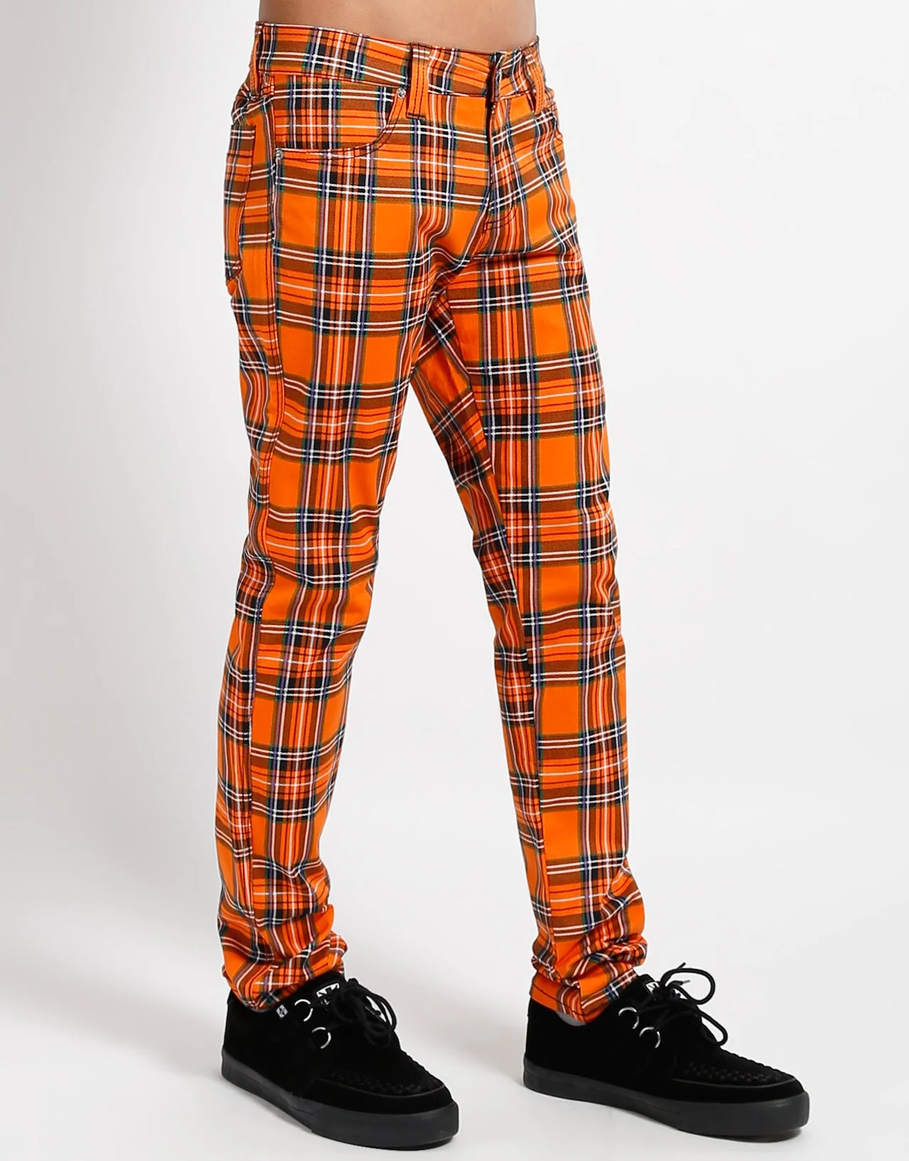 ROCKER JEAN ORANGE PLAID - Image 3