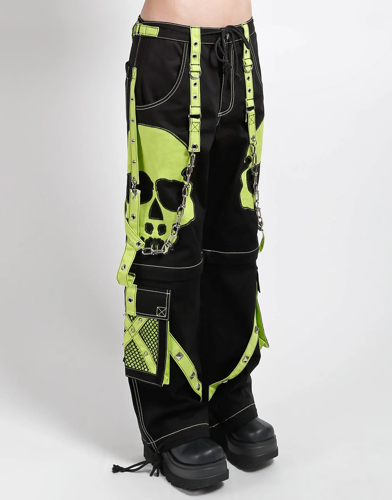 SCARE DARK STREET PANT LIME - Image 3