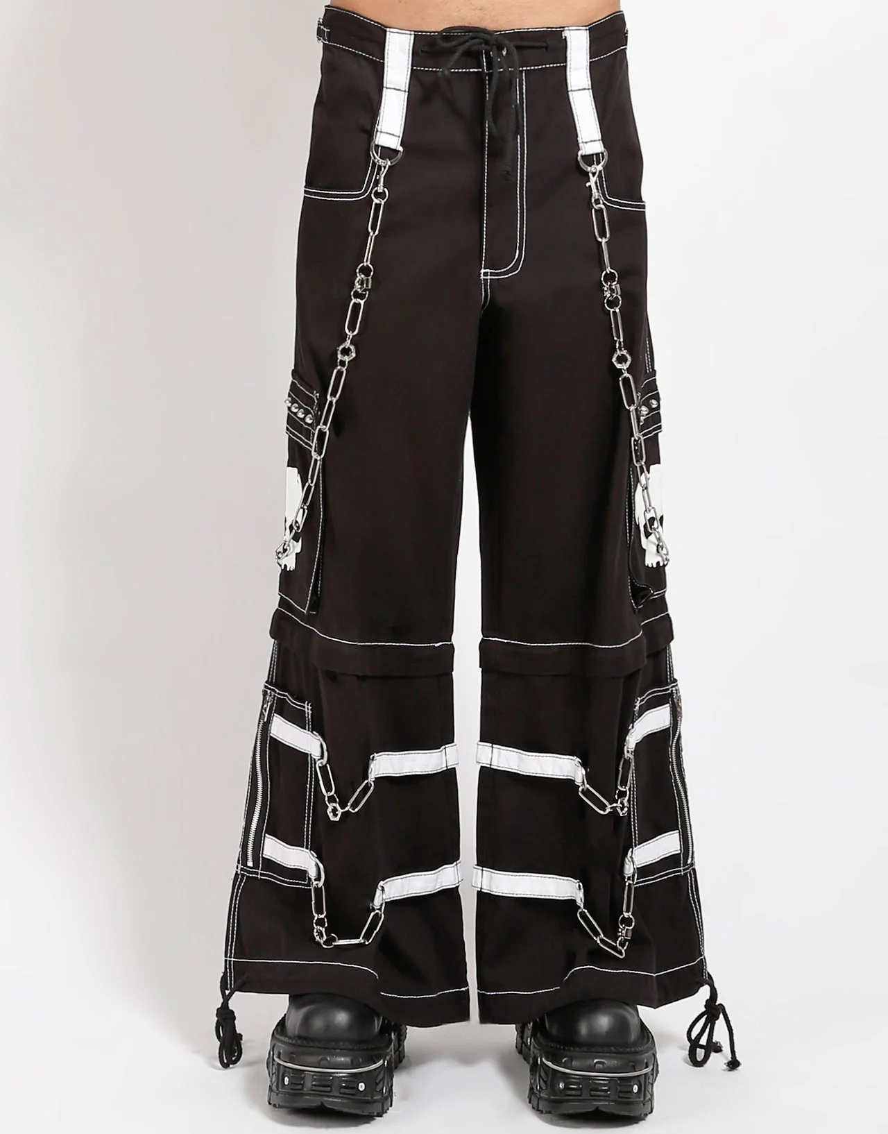 SKULL ZIP OFF PANT WHITE - Image 5