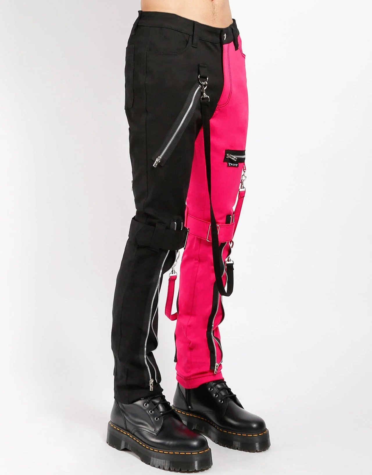 SPLIT LEG BONDAGE PANT PINK - Image 7
