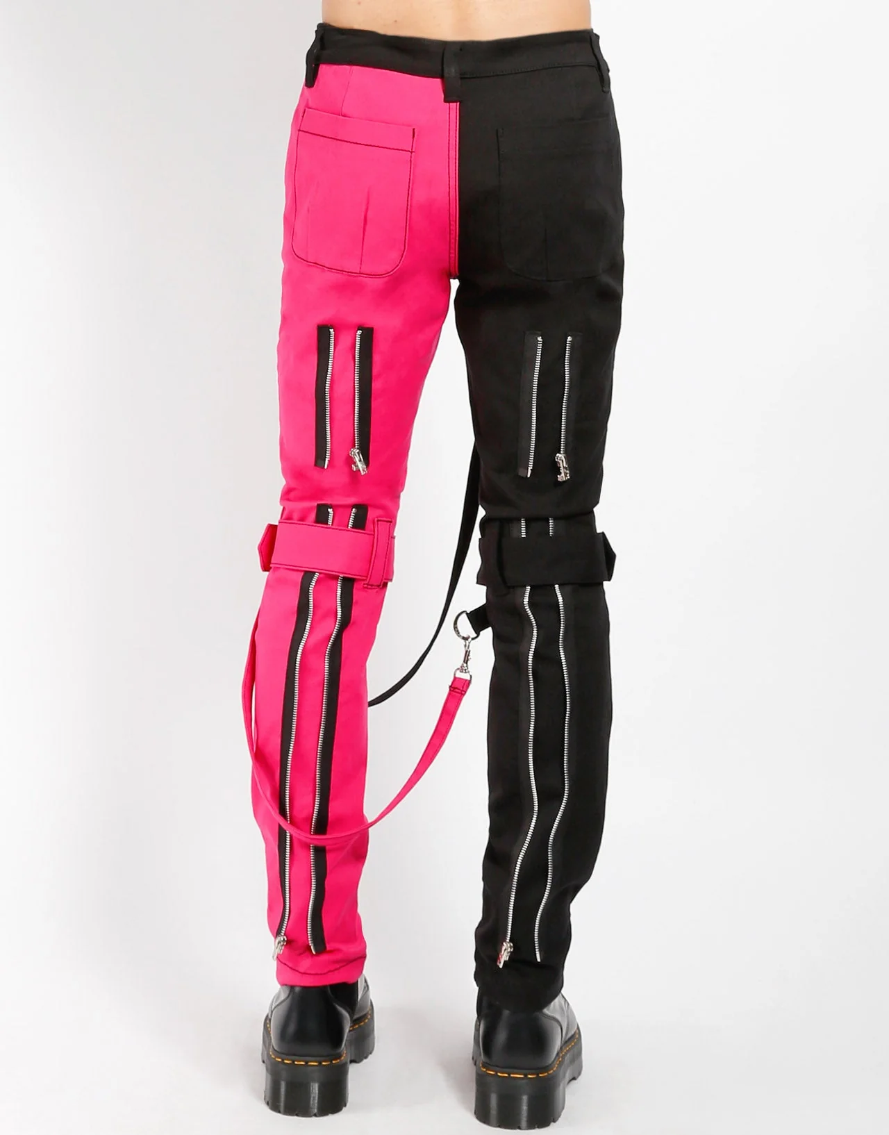 SPLIT LEG BONDAGE PANT PINK - Image 8