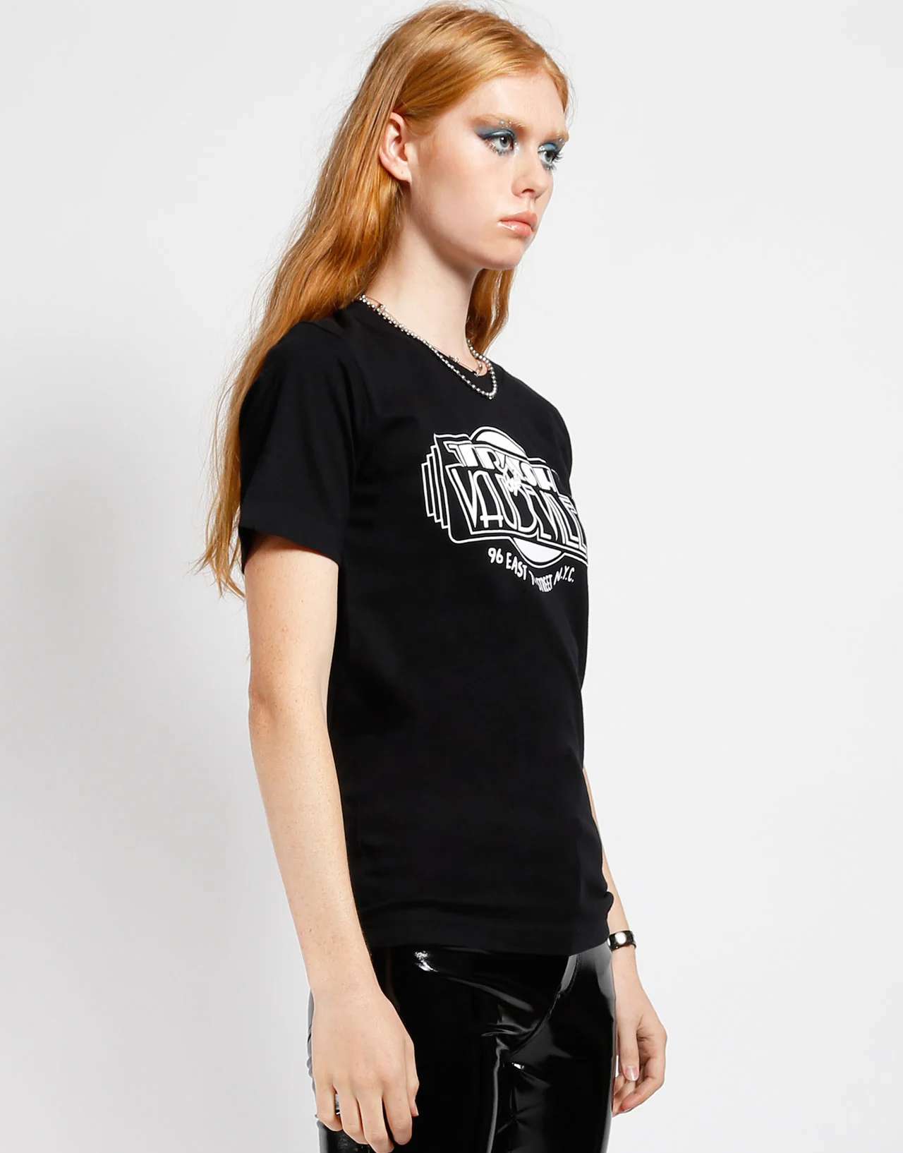 Black & White Trash & Vaudeville Logo T-Shirt - Image 7