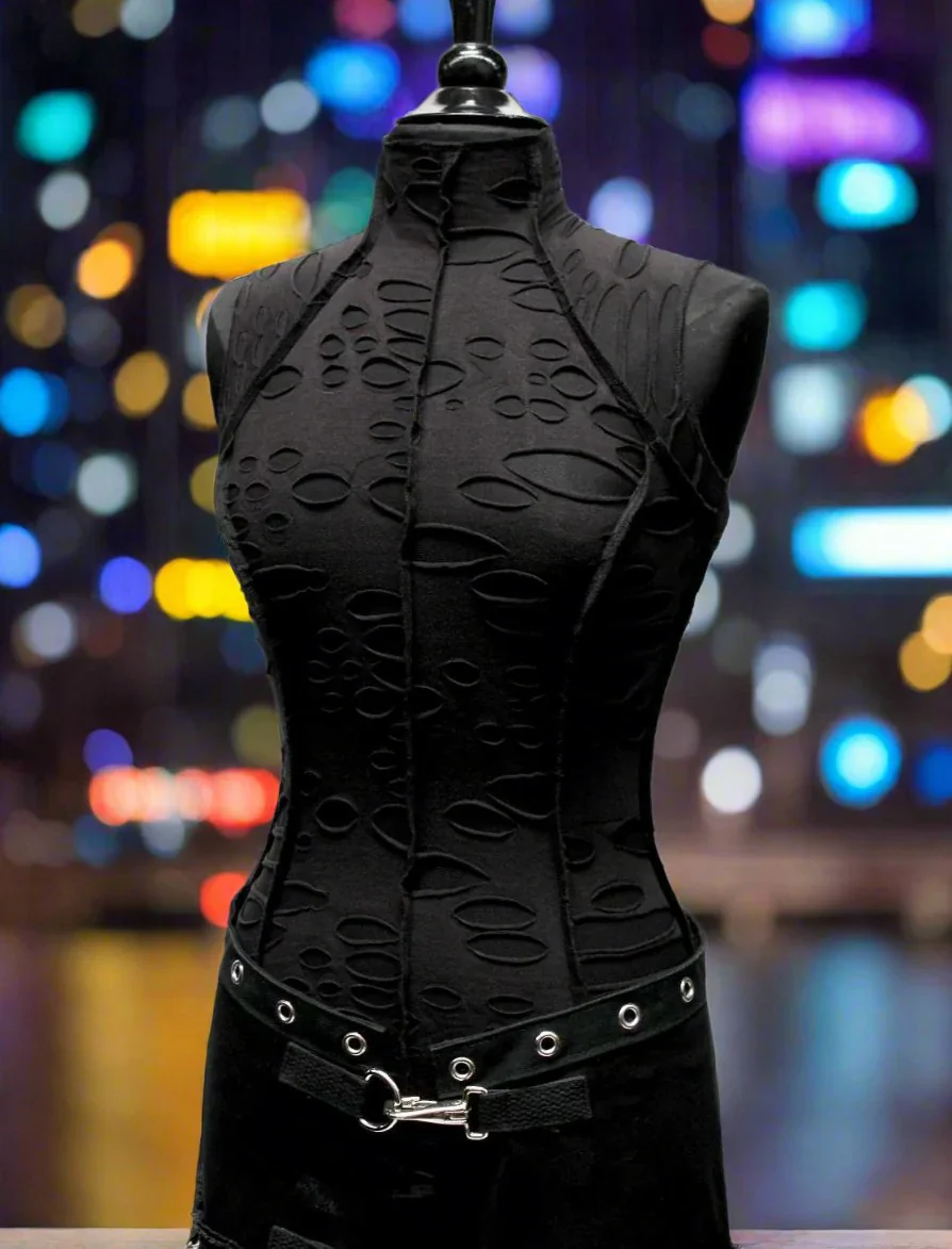 WASTELAND TOP BLACK DECAYED - Image 2
