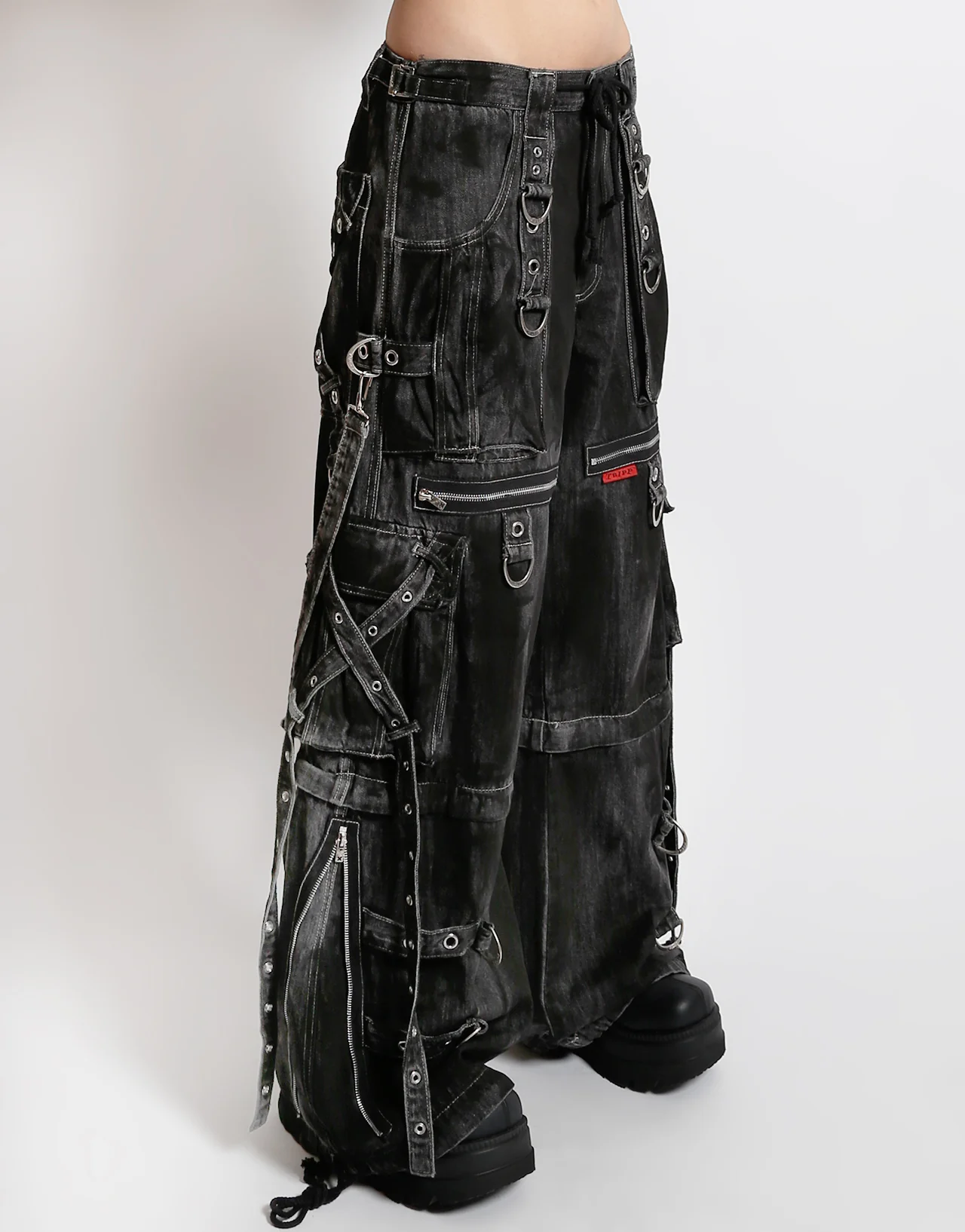 X-STRAP PANT BLACK INK WASH DENIM - Image 10