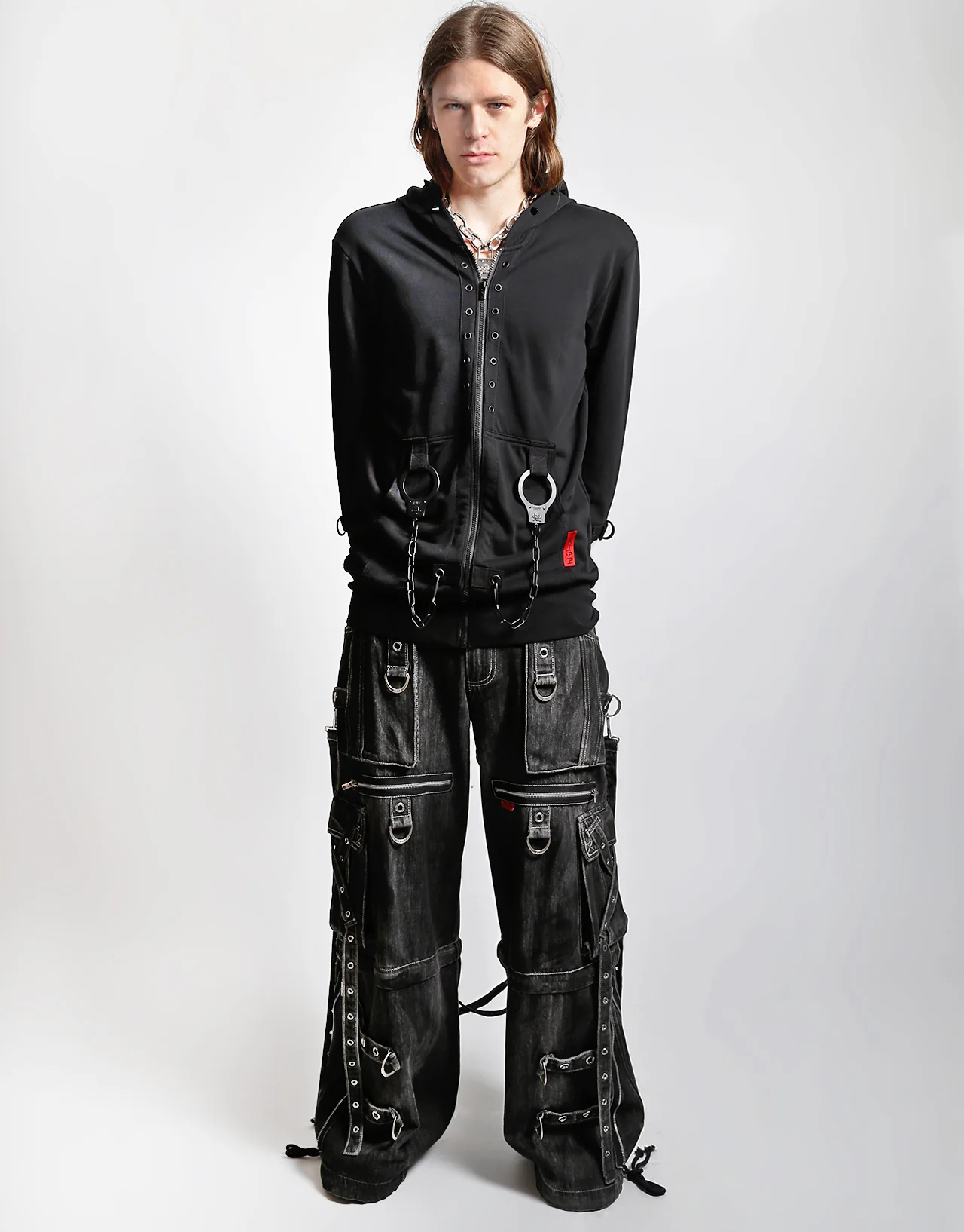 X-STRAP PANT BLACK INK WASH DENIM - Image 2