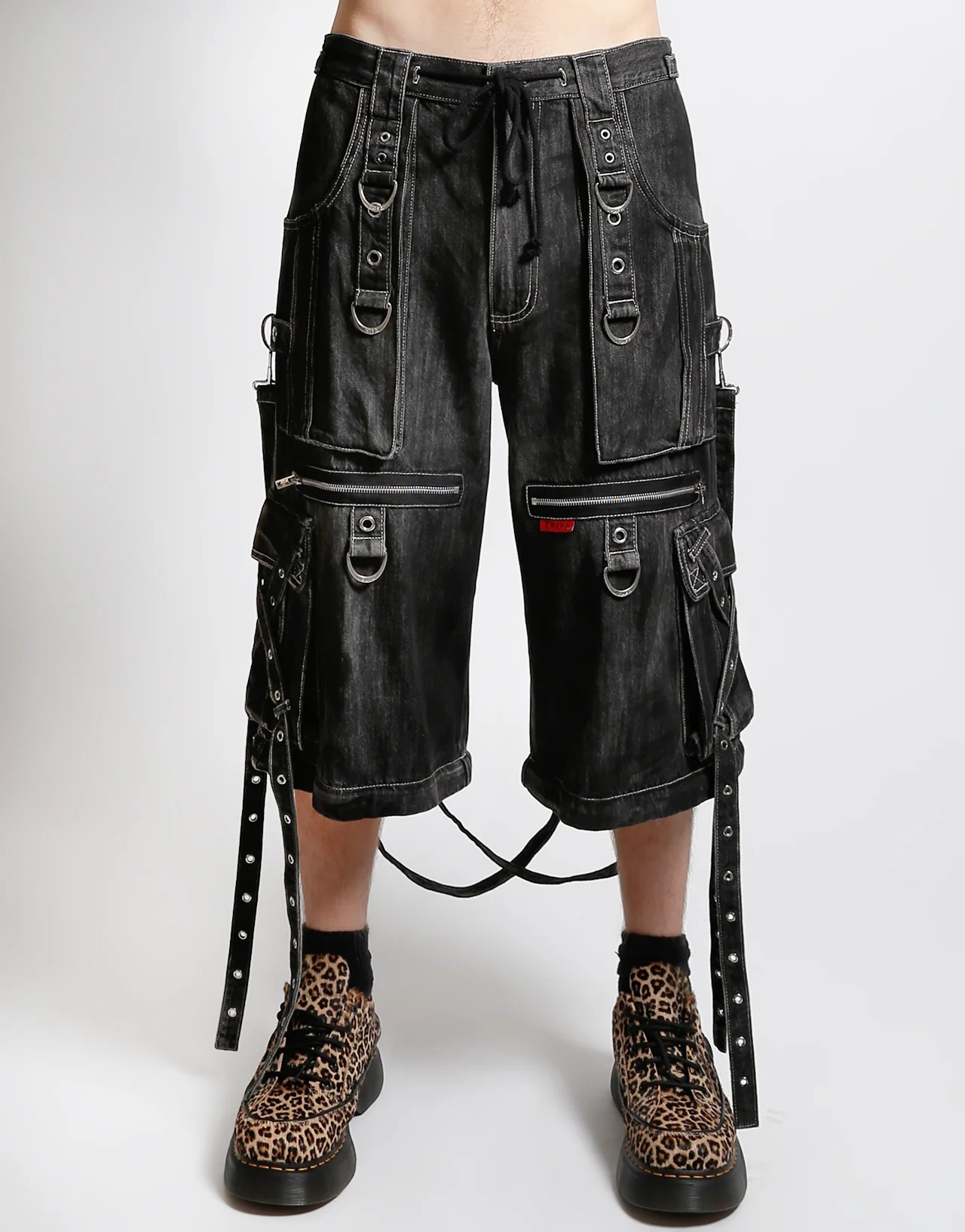 X-STRAP PANT BLACK INK WASH DENIM - Image 3