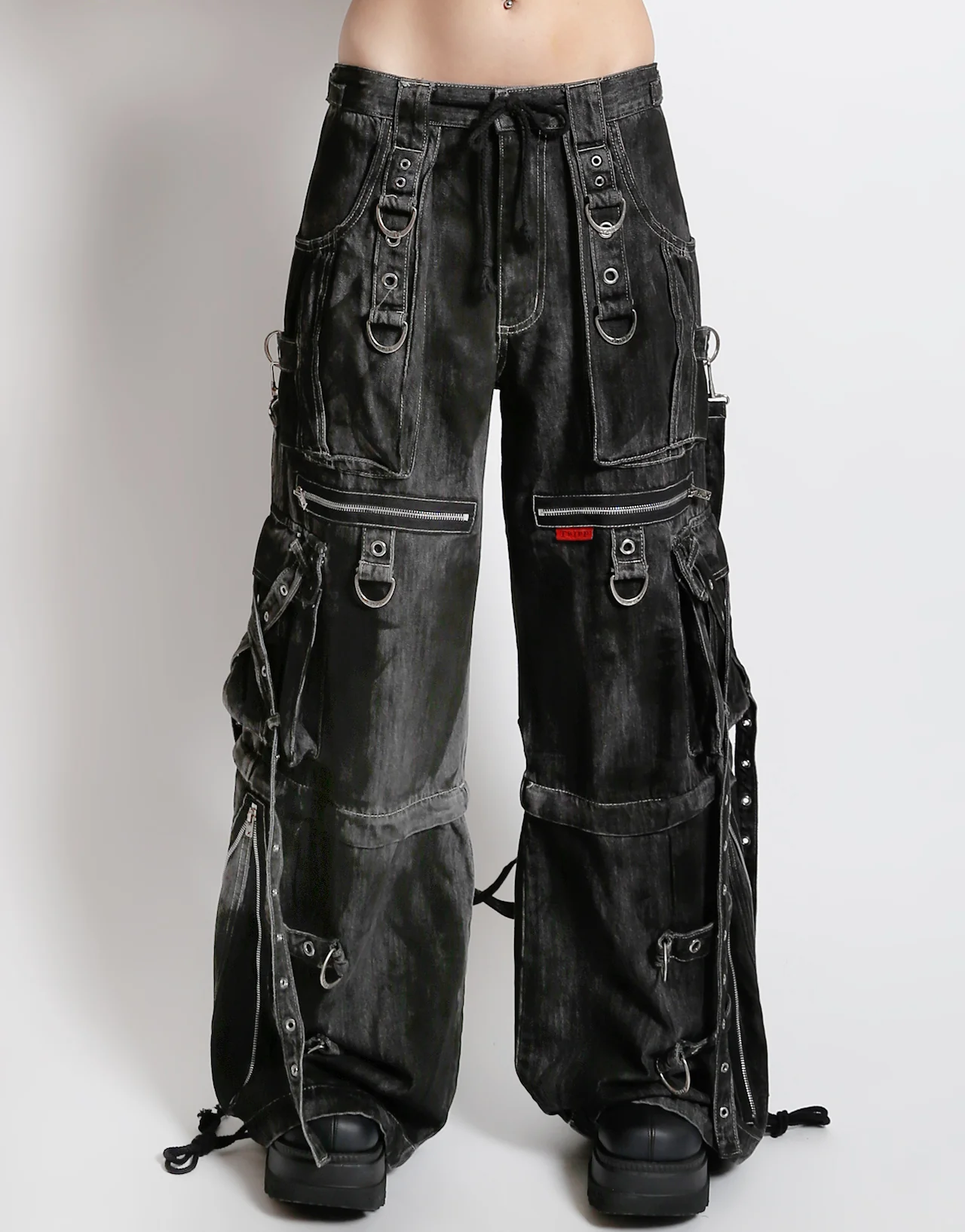 X-STRAP PANT BLACK INK WASH DENIM - Image 8