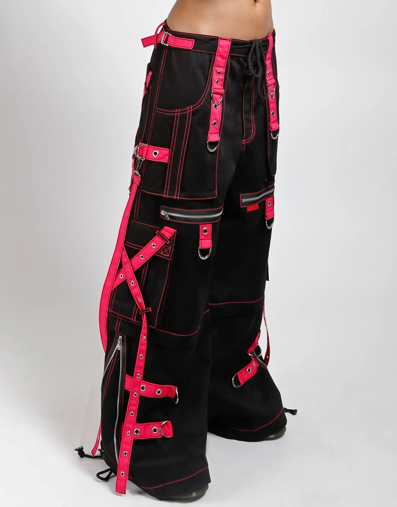 X-STRAP ZIP OFF PANT BLACK/PINK - Image 4