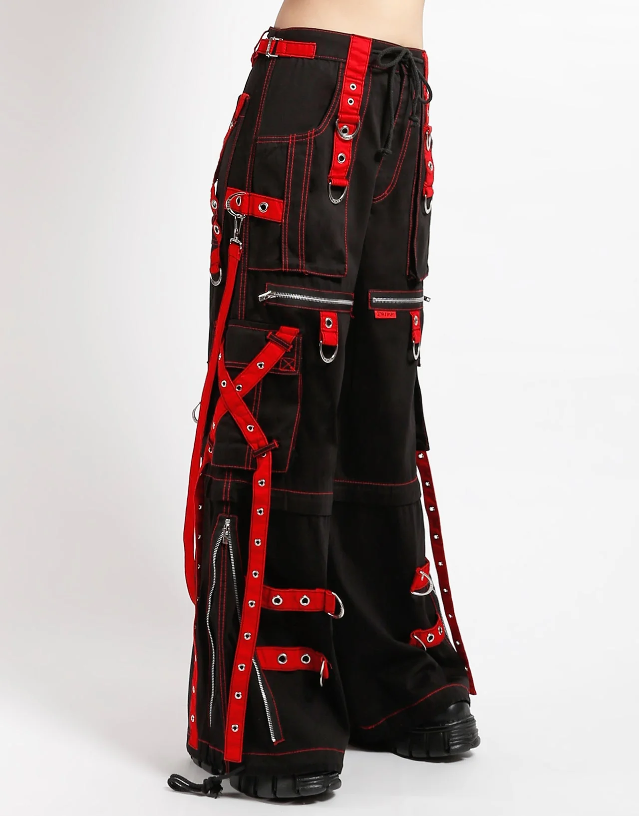 X-STRAP ZIP OFF PANT BLACK/RED - Image 3