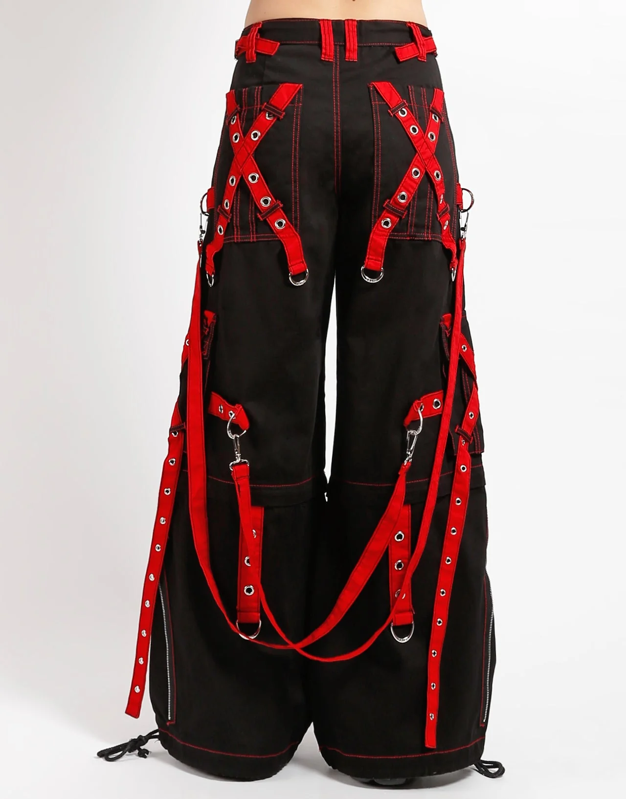 X-STRAP ZIP OFF PANT BLACK/RED - Image 4