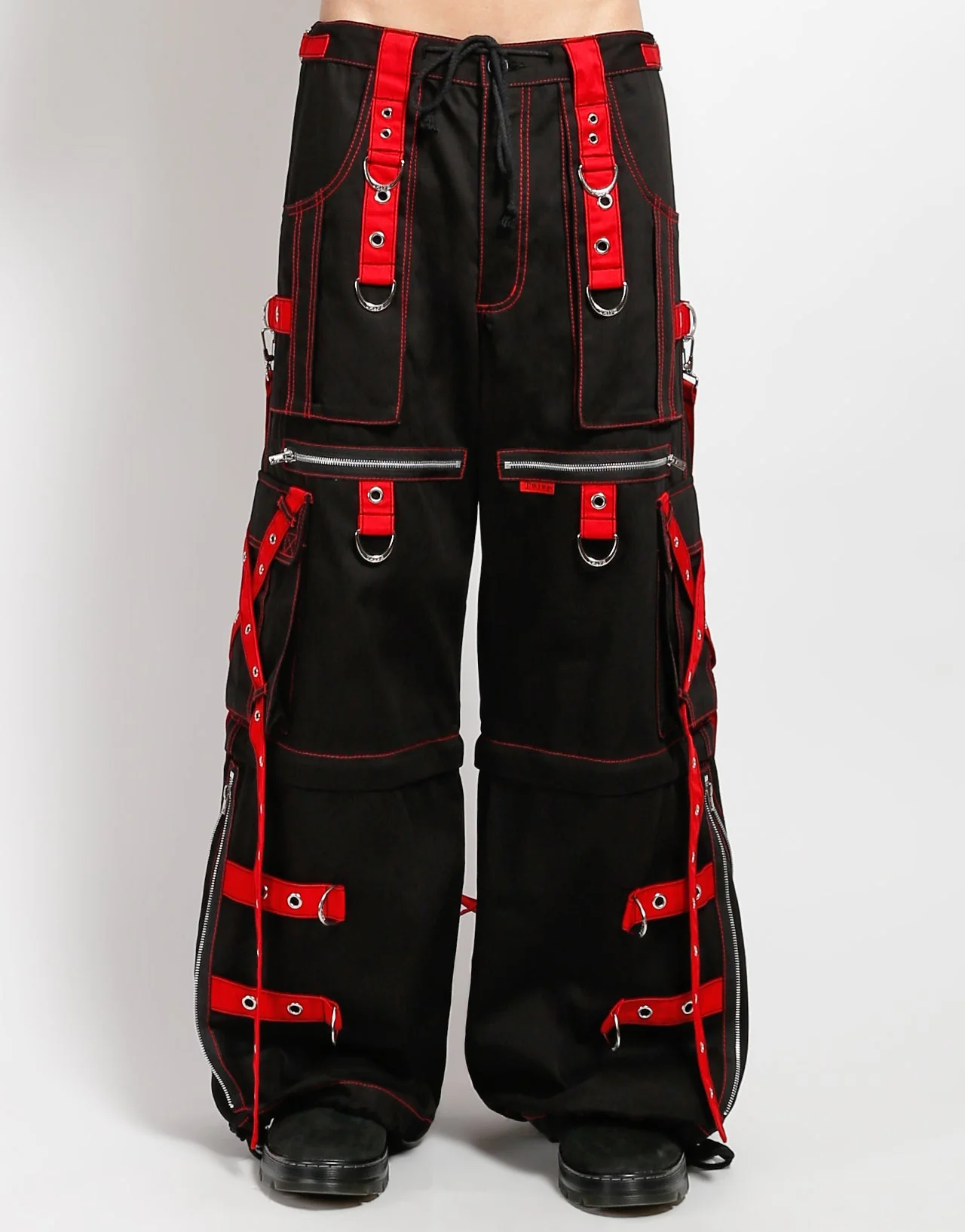 X-STRAP ZIP OFF PANT BLACK/RED - Image 5